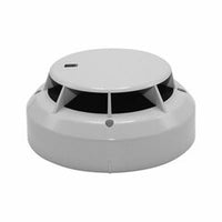 HOC-SOE-24V conventional photoelectric smoke detector with white housing and black sensor ring for fire safety systems