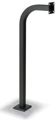 Linear GNC-1 black curb mount gooseneck with square base plate for outdoor antenna or camera mounting