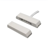 AI NEXT PS-1541 WG magnetic contact sensor with white plastic housing and attached cable, shown with protective cover