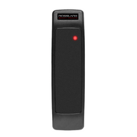 Rosslare Mullion multi-format proximity reader with red LED indicator, IP65 waterproof black rectangular device for RFID acc…