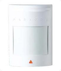 Paradox white dual element motion detector module with red indicator light for security systems