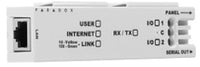 Paradox Internet Module network interface card with RJ-45 connector and LED indicators for structured cabling systems