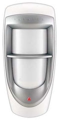 Paradox outdoor digital dual-optic high-performance PIR motion detector with white housing and gray sensor head