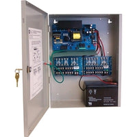 Altronix 8 Output 24VDC Access Control Power Supply with 10 Amp capacity, mounted in metal enclosure with circuit board and …