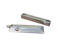 PS-2023 overhead magnetic contact with 27-inch armored cable and aluminum housing, shown assembled and disassembled