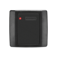 Black Rosslare MIFARE contactless smartcard reader with red LED indicator and IP65 waterproof rating for euro/asian gang box…
