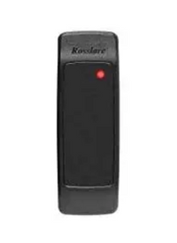 Black Mini-Mullion proximity reader with red LED indicator, IP65 waterproof 125 kHz RFID access control device
