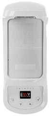White Paradox indoor/outdoor motion detector with anti-mask technology and digital display panel for security systems