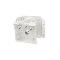 SB469 white 3-in-1 mounting bracket for motion detectors with dual articulating arms and mounting hardware
